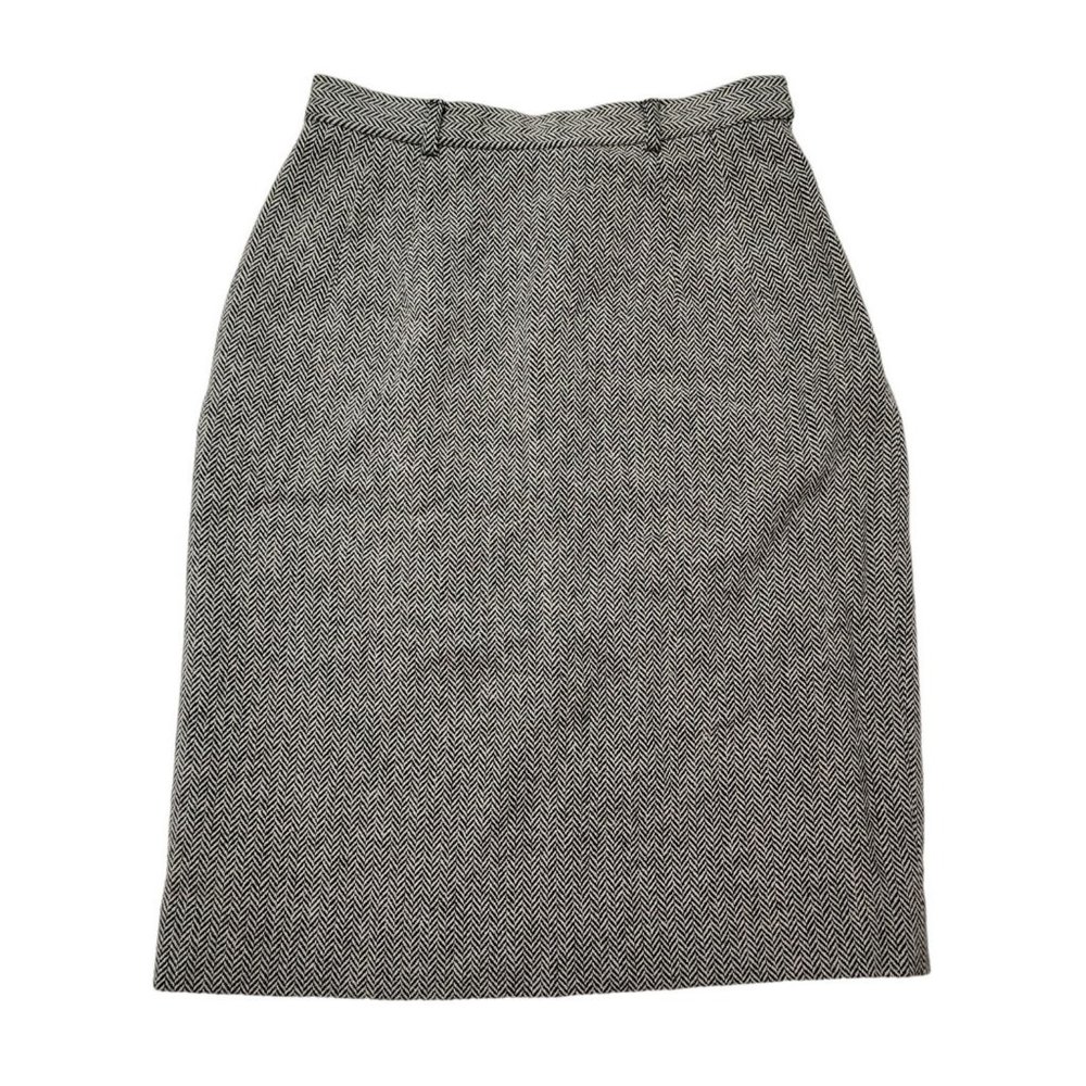 Ralph Lauren Purple Label Brown Skirt 6 Knee Length Straight Wool Pencil